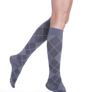 Sigvaris Medical 830 Microfiber Argyle Graphite