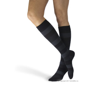 Sigvaris Medical 830 Microfiber Stripe Onyx